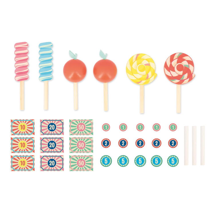Janod Applepop Candy Shop - 20-Piece Wooden Sweet Stand