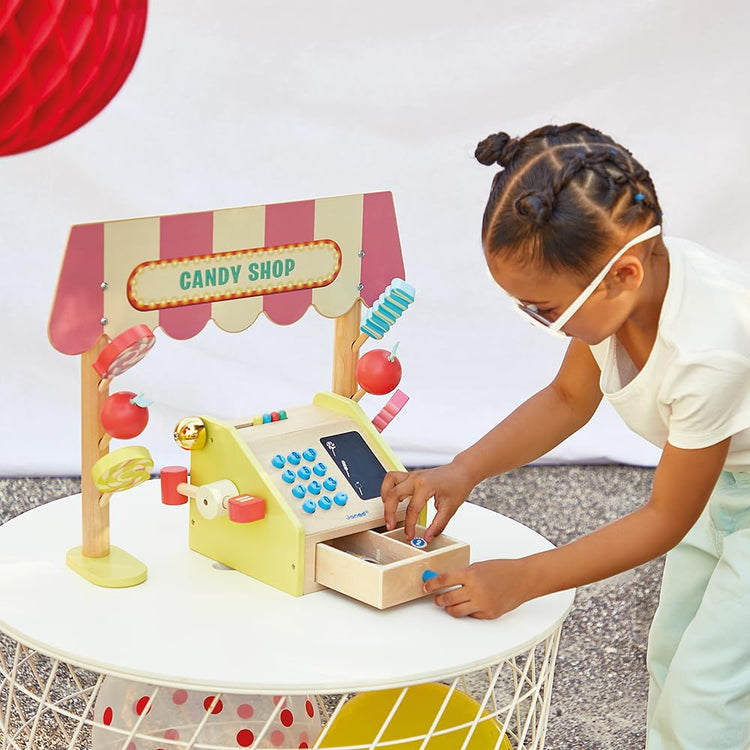 Janod Applepop Candy Shop - 20-Piece Wooden Sweet Stand
