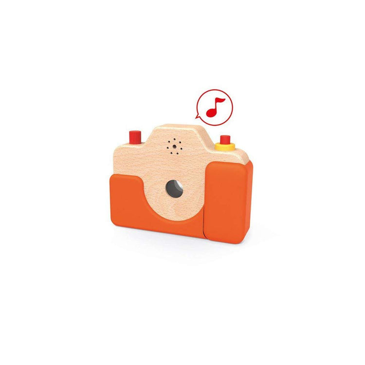 Janod Toddler Camera - Wooden Camera with Flash & Kaleidoscope