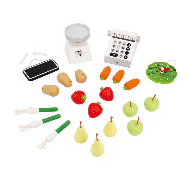 Janod Farmer's Market - 32 Accessories for Pretend Play