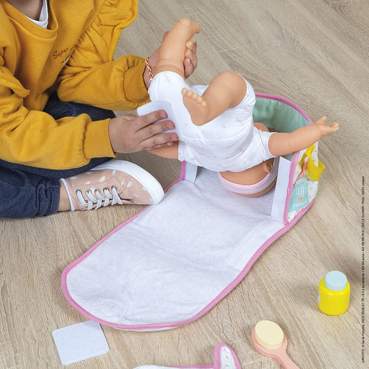 Janod Nursery Changing Set - Doll Diaper Bag with 9 Accessories