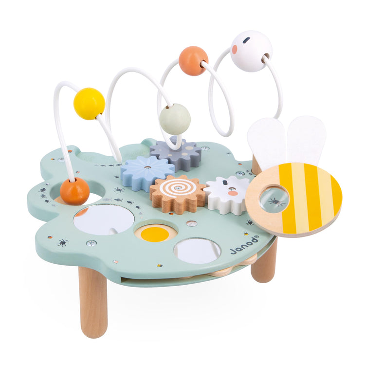 Janod Leaf Station - 5 Wooden Activities for Fine Motor Play