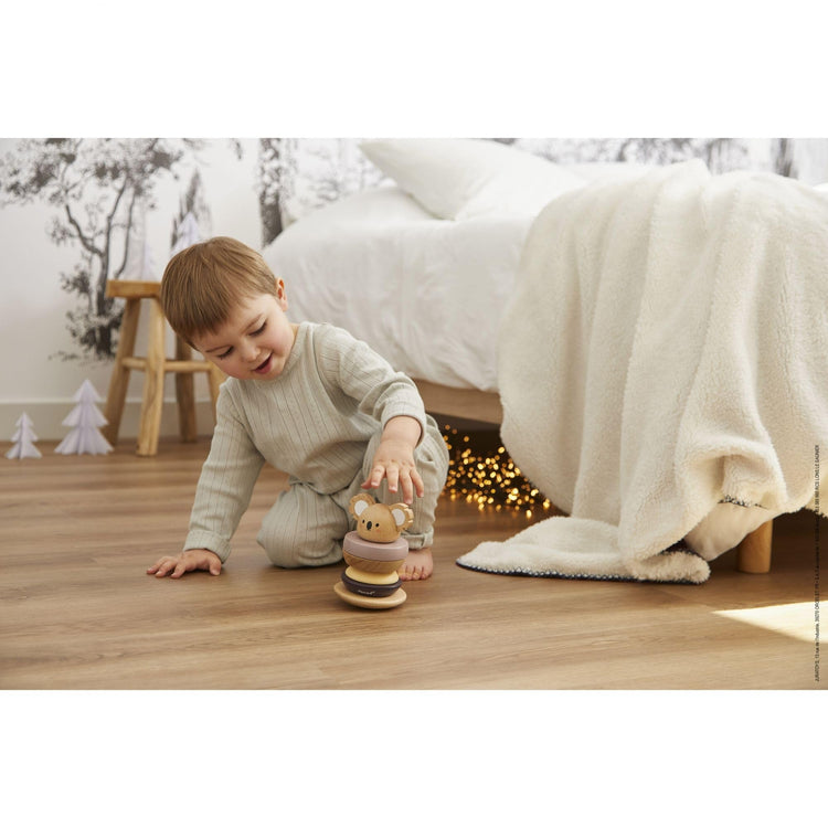 Janod WWF Tumbling Koala - 6-Piece Wooden Stacker Toy Set