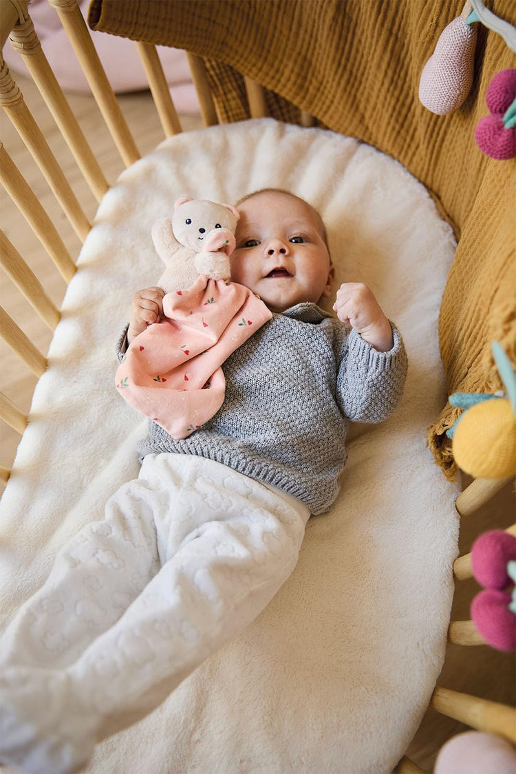 Kaloo Carré Douceur Lovey - Leaves of Love Bear Cuddler