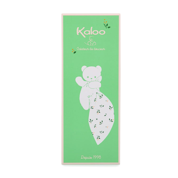 Kaloo Carré Douceur Lovey - Leaves of Love Bear Cuddler