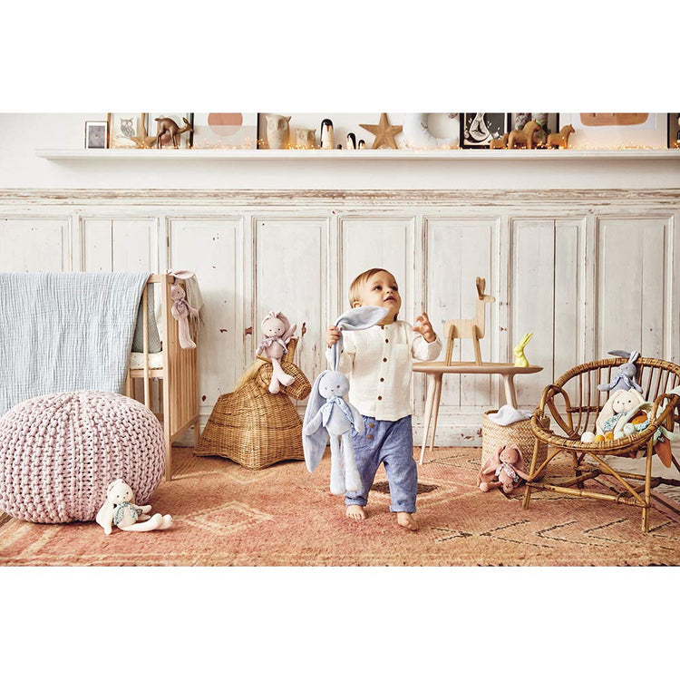 Kaloo Lapinoo Rabbit - Blue Corduroy for First Baby Hugs