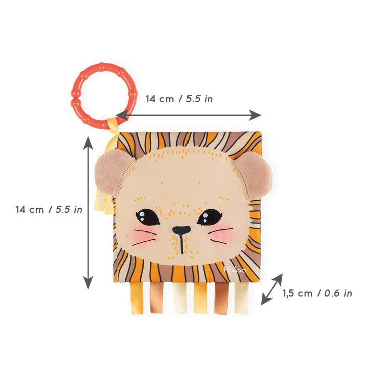Kaloo Curious Lion Book - Soft Activity Pages for Babies