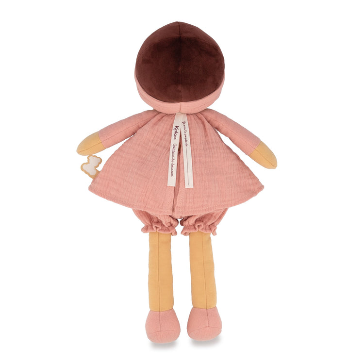 Kaloo Amandine Doll - Coral Dress and Ribbon for Big Hugs