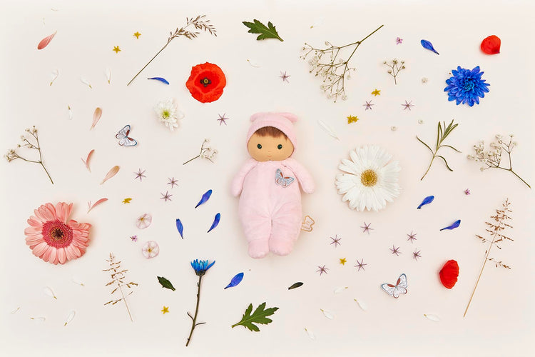Kaloo Baby Doll - Pink Pajamas for Soft Newborn Snuggles