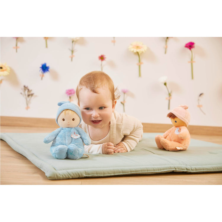 Kaloo Baby Doll - Blue Linen Style for Cozy Baby Cuddles