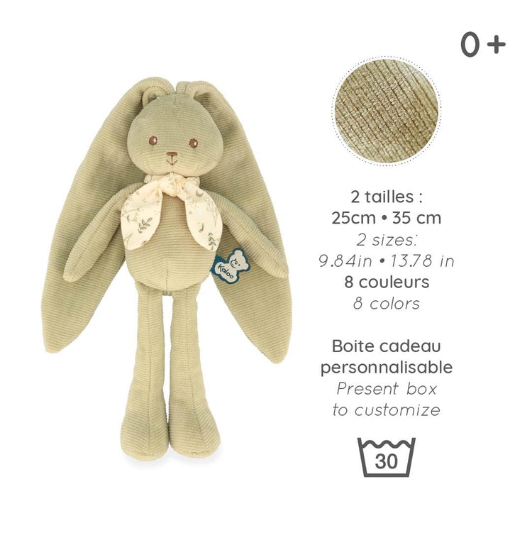 Kaloo Lapinoo Rabbit - Peach Corduroy for Baby Snuggles