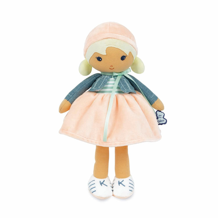 Kaloo Chloe Doll - Peach Dress and Denim Jacket for Baby