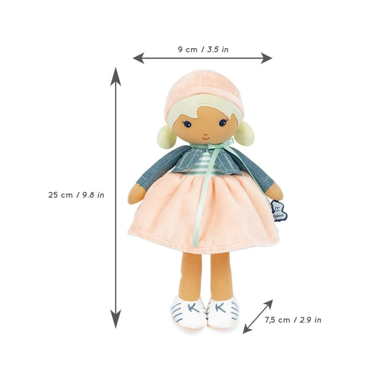 Kaloo Chloe Doll - Peach Dress and Denim Jacket for Baby