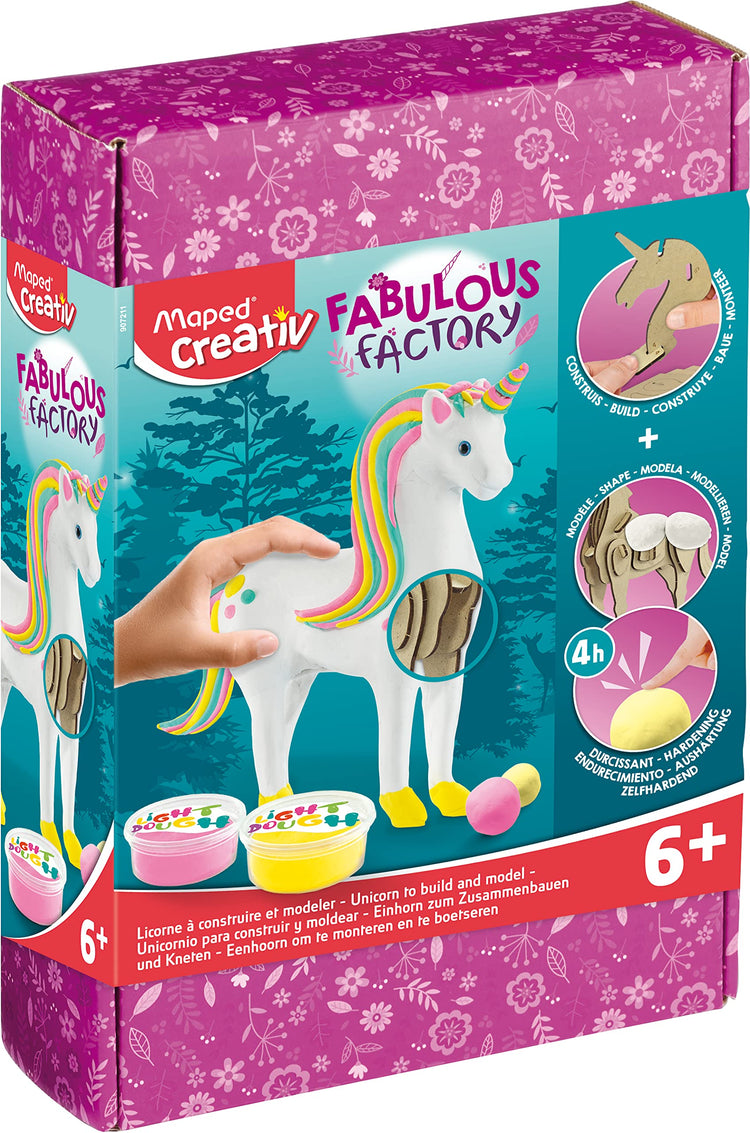 Maped Modeling Dough - Unicorn Factory Set in White Pink