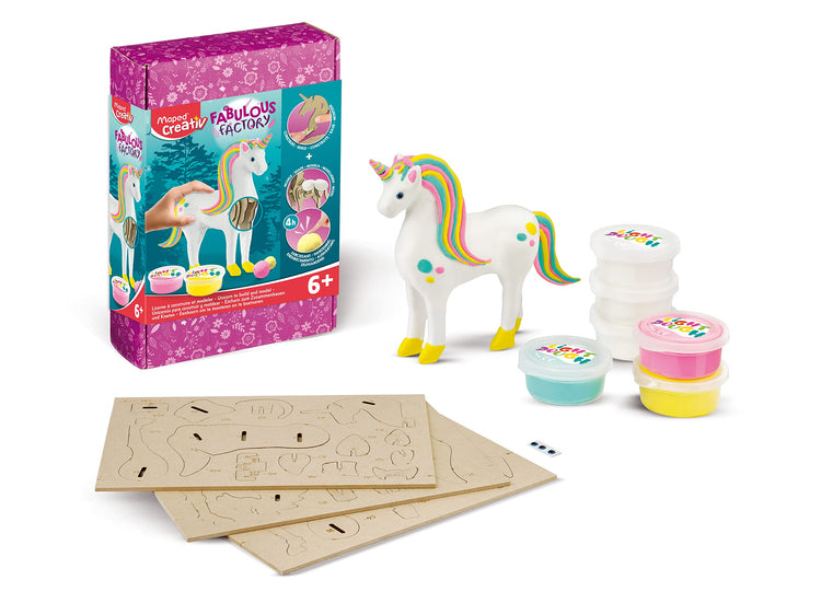Maped Modeling Dough - Unicorn Factory Set in White Pink