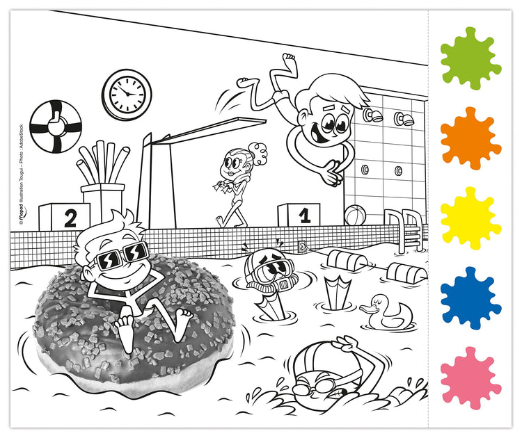 Maped Paper Painting Kit - Layered Fantasy Art for Kids
