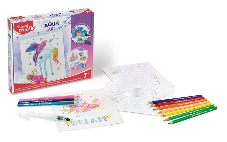 Maped Helix Activity Kit - 3 Metalized Art Sheets to Color