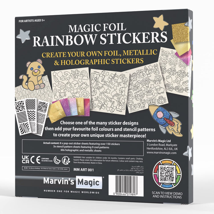 Marvin's Magic Magic Foil Rainbow Stickers Foil - 150 Stickers & More