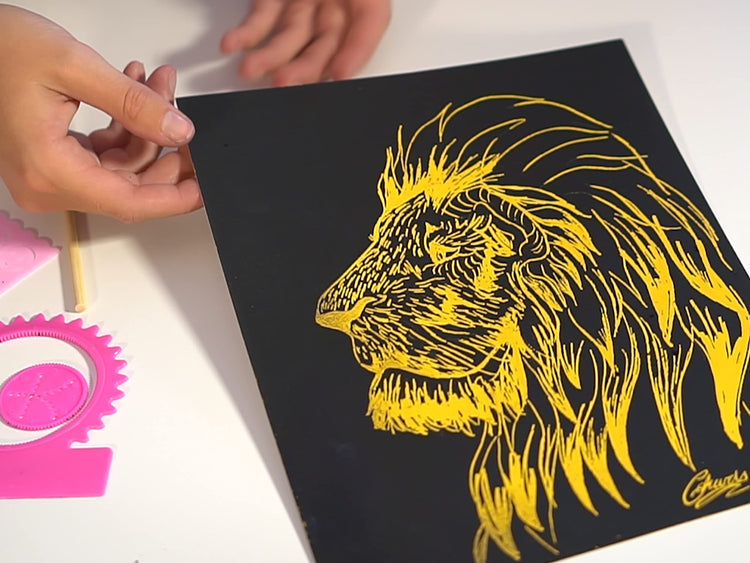 Marvin's Magic Super Bright Scratch Art - 48 Premium Scratch Boards