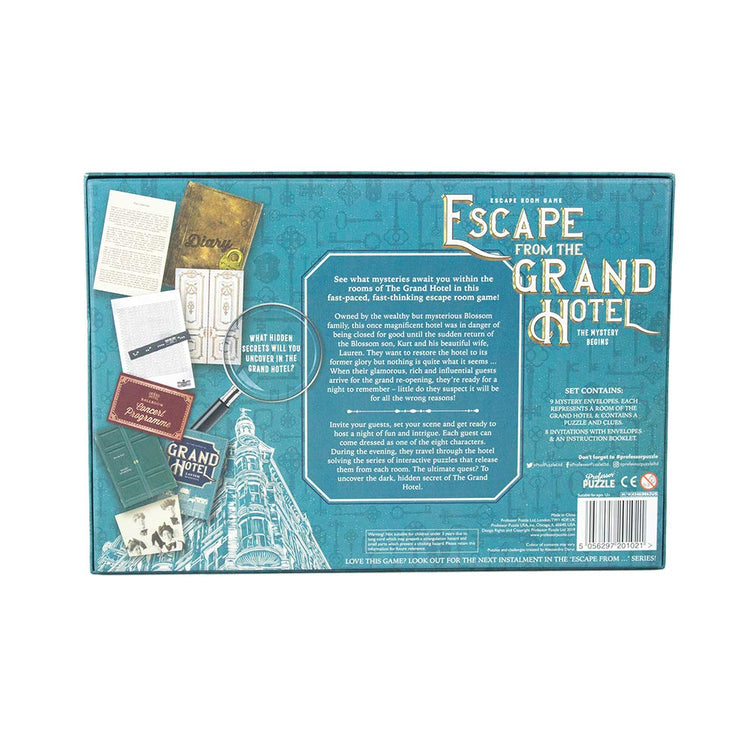 Professor Puzzle Grand Hotel - 8-Character Mystery Escape