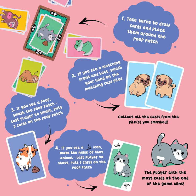 Professor Puzzle: May Contain Butts - Match Animal Fronts & Butts