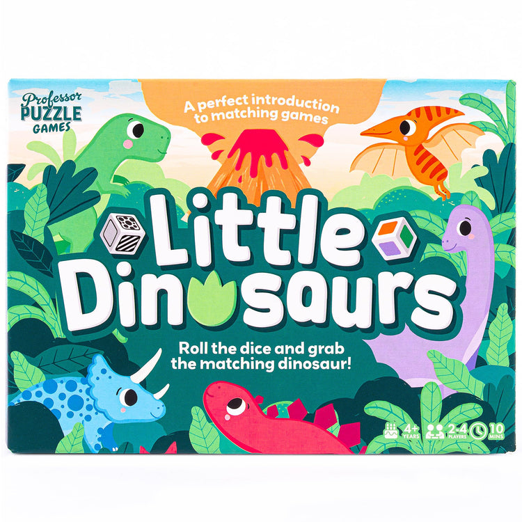 Professor Puzzle: Little Dinosaurs - Roll Dice & Match Dinos