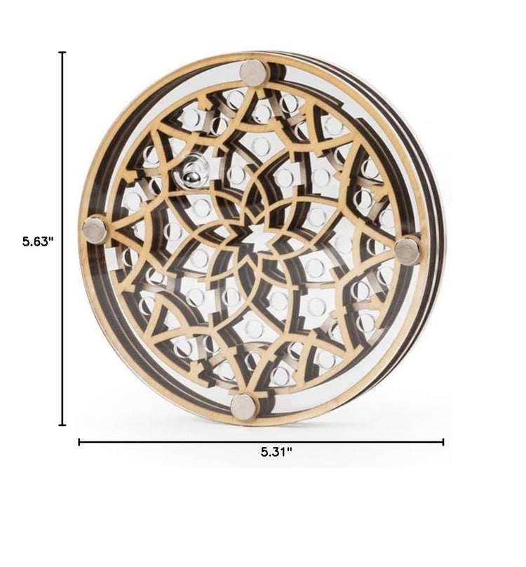 Constantin Flower Maze - Two-Tier Wooden Ball Maze Puzzle