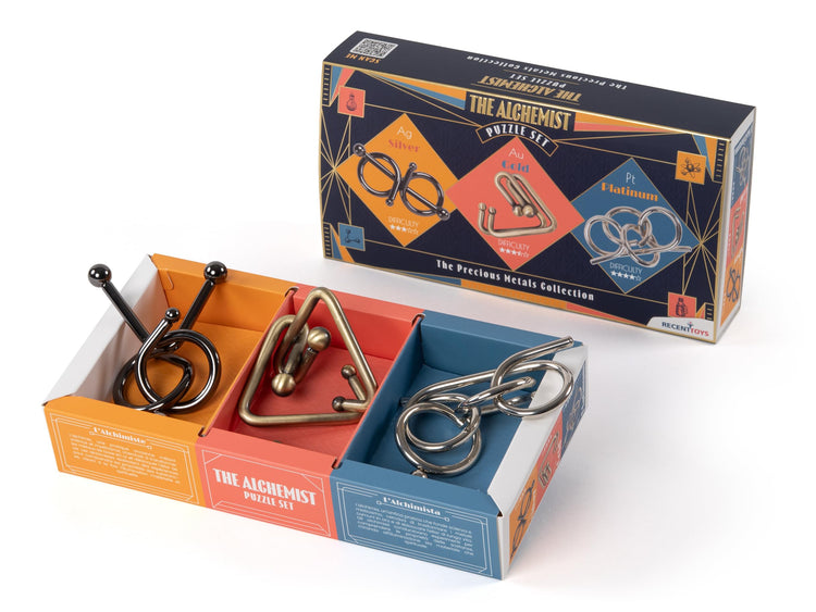 Recent Toys The Alchemist - Set of 3 Metal Brain Teasers