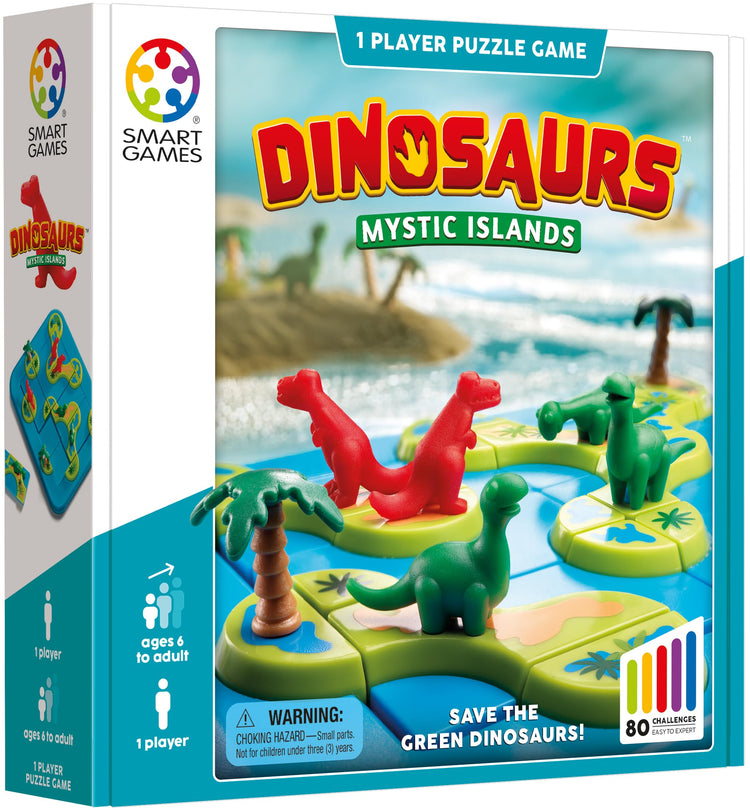 SmartGames Dinosaurs Mystic Islands - 80-Challenge Logic Game