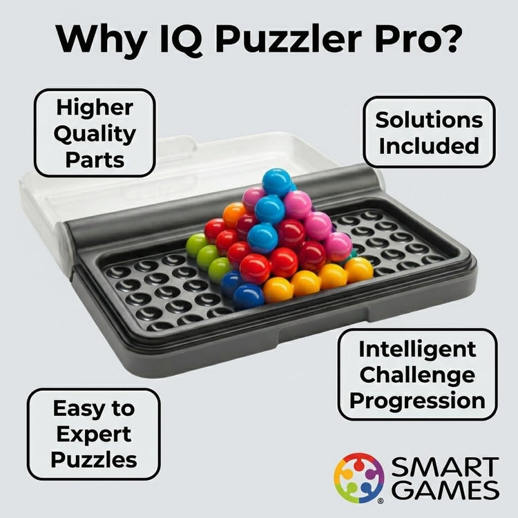 SmartGames IQ Puzzler Pro - 120 2D and 3D Brain Challenges