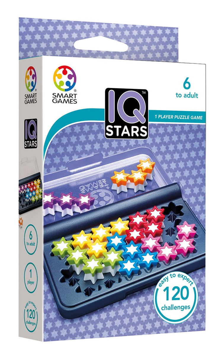 SmartGames IQ Stars - 120 Challenges in Travel-Friendly Case