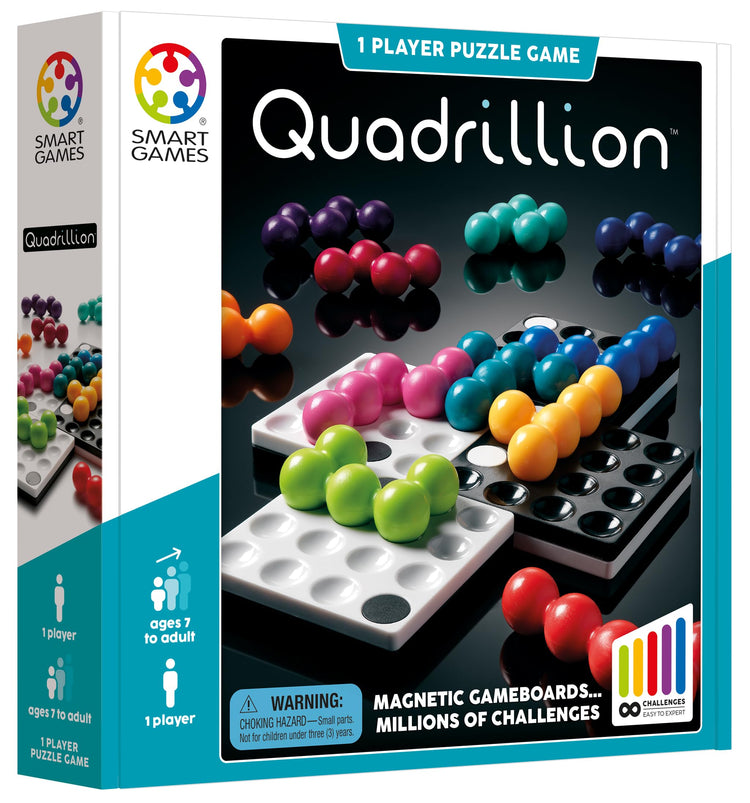 SmartGames Quadrillion - 4 Magnetic Boards, Endless Puzzles