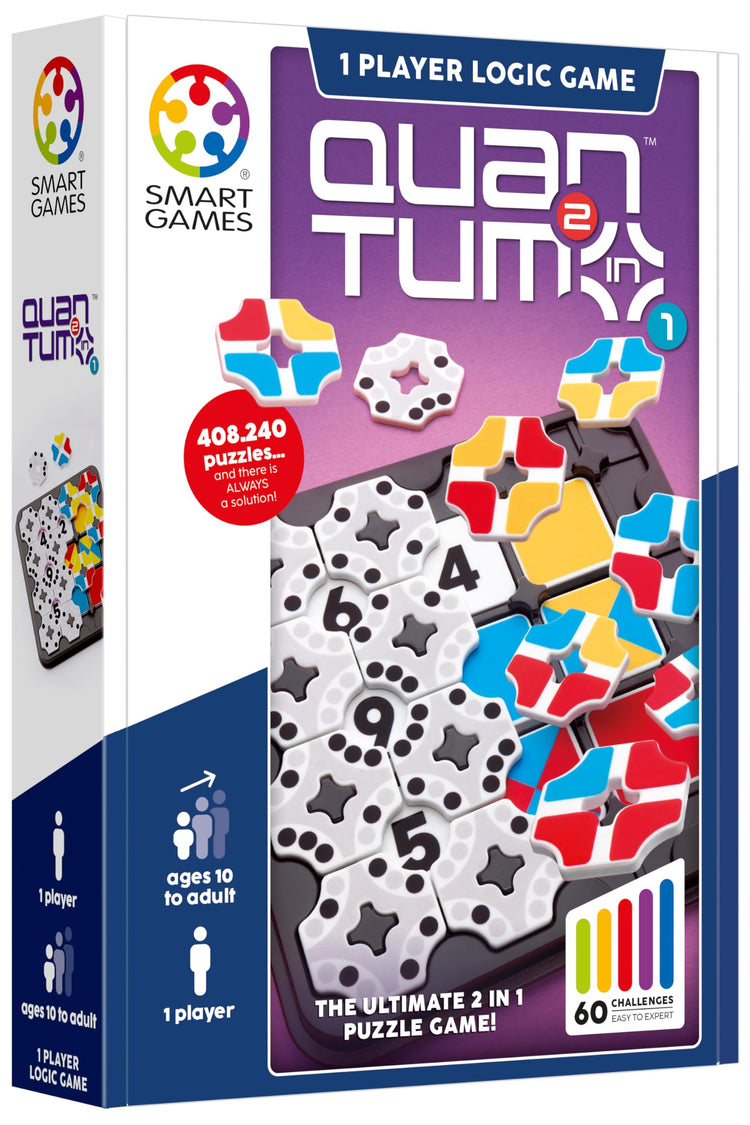 SmartGames Quantum - 2-in-1 Color and Math Logic Puzzle