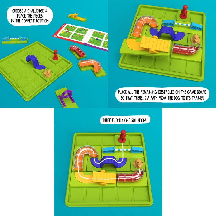 SmartGames Smart Dog - Lead Dogs to Bones in 60 Puzzles