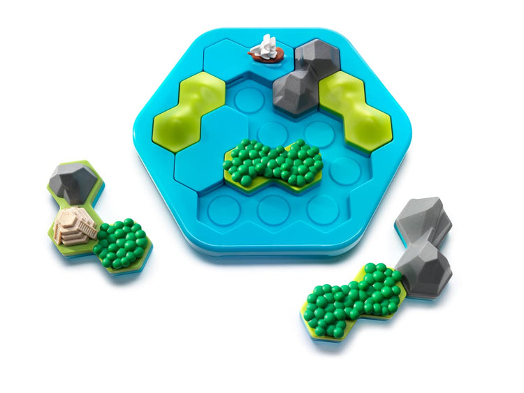 SmartGames Treasure Island - Shape-Shift Pieces to Find Temple