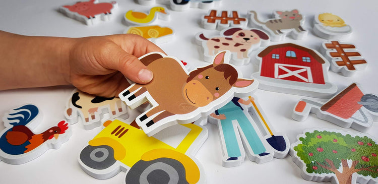 Buddy & Barney Farm Bath Stickers - Barnyard Bath Fun