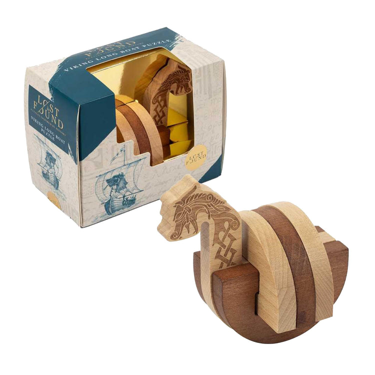 Viking Long Boat Wooden 3D Puzzle - Rebuild the Ship