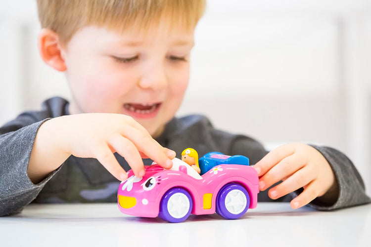 WOW Toys Dynamite Daisy - Push & Go Racing Sports Car Toy