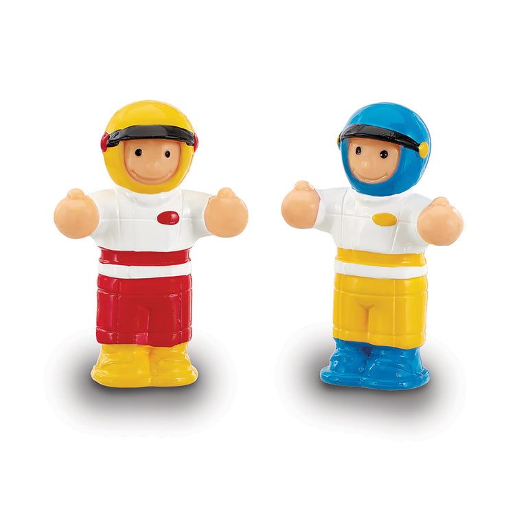 WOW Toys The Turbo Twins - 2 Push & Go Racing Cars with Drivers