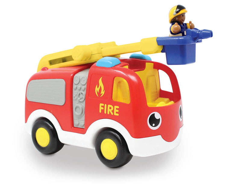 WOW Toys Ernie Fire Engine - Push & Go Truck with Ladder