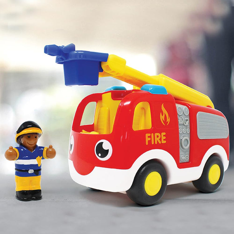 WOW Toys Ernie Fire Engine - Push & Go Truck with Ladder
