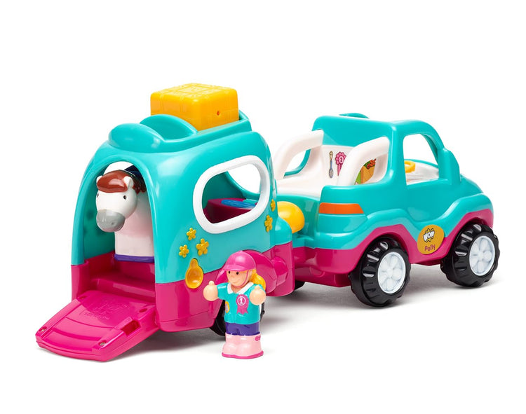 WOW Toys Polly's Pony Adventure - Magnetic Horsebox Trailer