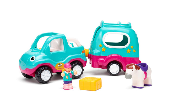 WOW Toys Polly's Pony Adventure - Magnetic Horsebox Trailer
