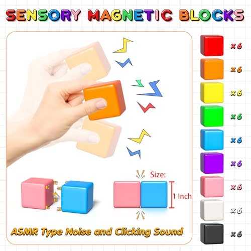 Apluses Magnetic Building Blocks Set (54 pcs)
