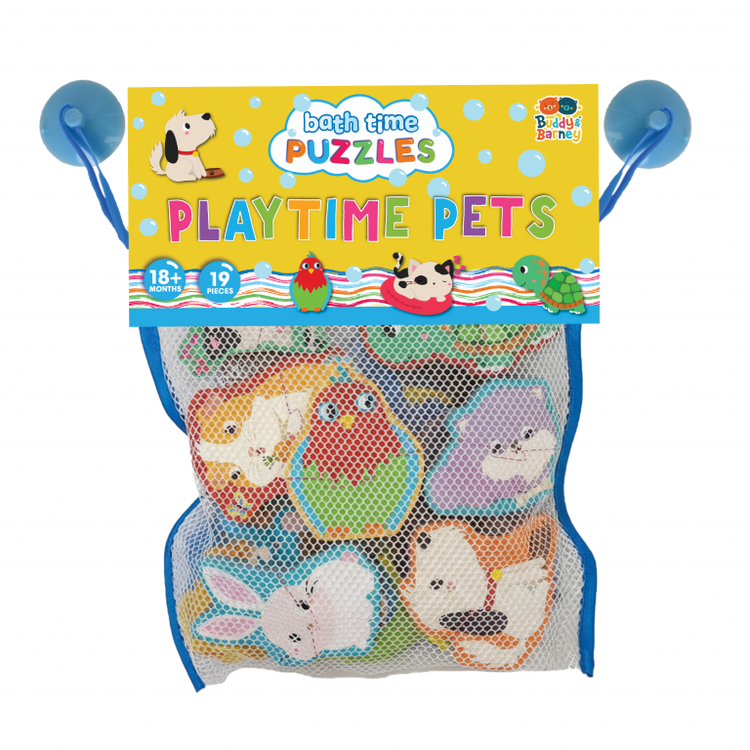 Playtime Pets Bath Puzzles - 2-Piece Pet Fun by Buddy & Barney