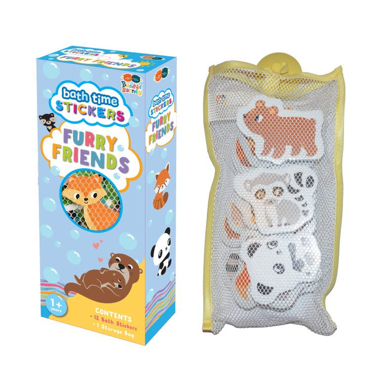 Furry Friends Bath Stickers - Floating Foam Fun by Buddy & Barney