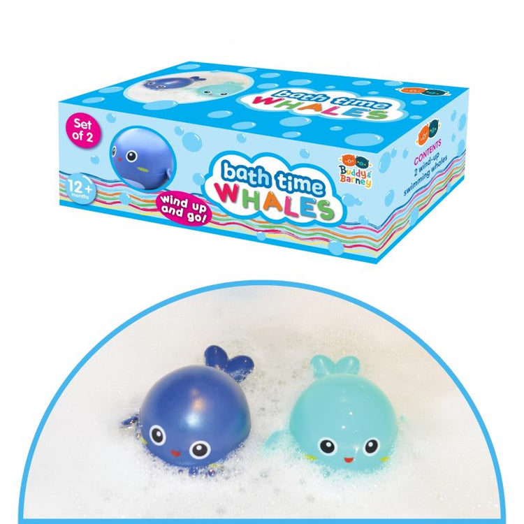Wind Up Whales - Swimming Bath Fun by Buddy & Barney