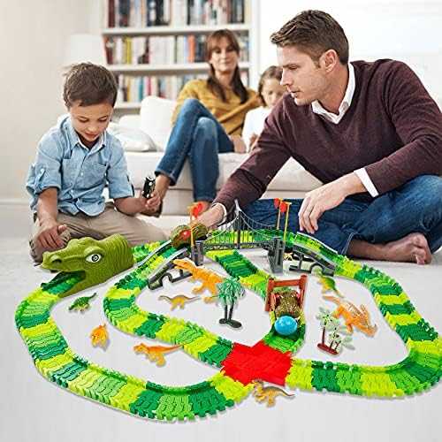 BEMITON Dinosaur Race Track Play Set