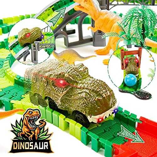 BEMITON Dinosaur Race Track Play Set