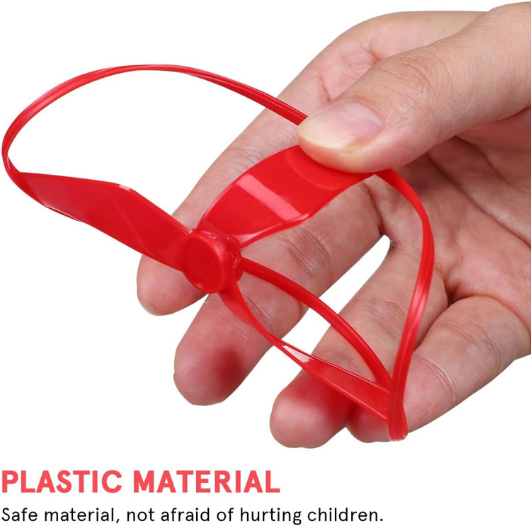 BESTonZON Pull String Flying Disc Toy Set